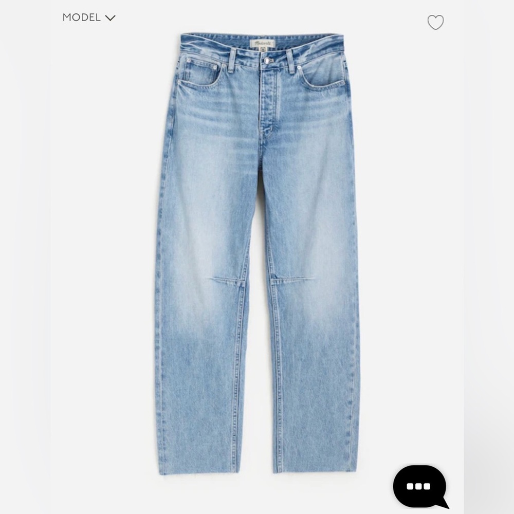 Madewell Darted Barrel-Leg Jean Edmonson wash size 24 - Picture 5 of 11